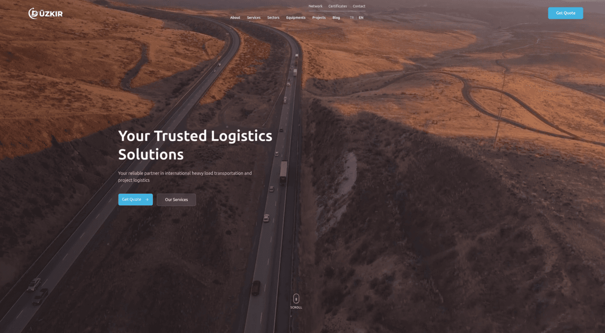 Düzkır Lojistik – Corporate Web Platform